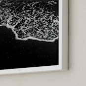 "Obsidian Tide 2" - Art Print in Obsidian by Kamala Nahas - Frame Close-up