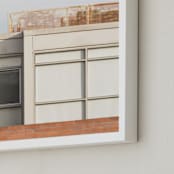 "City squares 1" - Art Print in Desert by Lisa Sundin - Frame Close-up