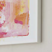"Paint Study Sunset" - Art Print in Sunset Orange by Alethea and Ruth - Frame Close-up