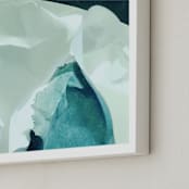 "Shibui 3" - Art Print in Cenote Blue by Jenny Phillips - Frame Close-up