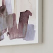 "Season Change" - Art Print in Juicy Plum by Jennifer Daily - Frame Close-up