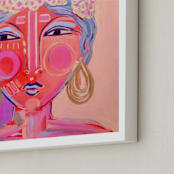 "Idalia" - Art Print in Magenta by Juniper Briggs - Frame Close-up