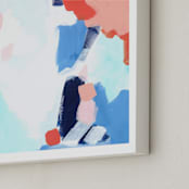 "Peach Tree" - Art Print in Peach by Katie Craig - Frame Close-up