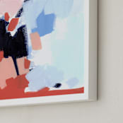 "Summer Socks" - Art Print in Peach  by Katie Craig - Frame Close-up