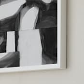 "Construct 1" - Art Print in Black and White by Ashleigh Ninos - Frame Close-up