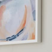 "Harbor Master" - Art Print in Apricot by Lindsay Wilkins - Frame Close-up