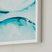 "Concord III" - Art Print in teal by Megan Kelley - Frame Close-up