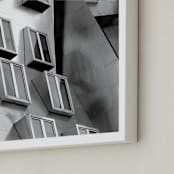 "Windows" - Art Print in Silver Exterior by Sadye Sagov - Frame Close-up