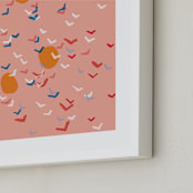 "No Problems" - Art Print in peach by raven erebus - Frame Close-up