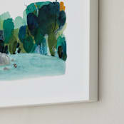 "The Swimming Hole" - Art Print in Sea by Kayla King - Frame Close-up