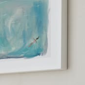 "Coastal Dreaming" - Art Print in Pond by Britt Mills - Frame Close-up