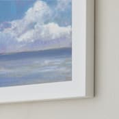 "Robin's Island" - Art Print in Royal Blue Bay by Carol C. Young - Frame Close-up