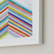 "Converge" - Art Print in Rainbow by melanie mikecz - Frame Close-up