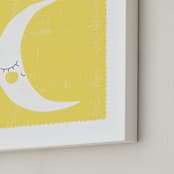 "Sleepy Moon" - Art Print in Lunar by Angela Thompson - Frame Close-up