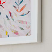 "Secret Heart" - Art Print in Rose by Kate Capone - Frame Close-up