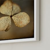 "Winter #3" - Art Print in Wheat Gold by Lynn Lehto - Frame Close-up