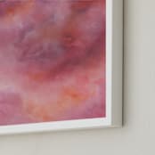 "Revolution" - Art Print in Berry Pink by Emily Magone - Frame Close-up