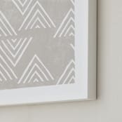 "The Mountain Top (Square)" - Art Print in Cement by Amber Barkley - Frame Close-up