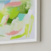 "Summer Holiday" - Art Print in Lime by Lindsay Megahed - Frame Close-up