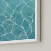 "SummerDaze" - Art Print in Turquoise by Laura Browning - Frame Close-up