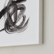 "Cosmic Trifecta" - Art Print in Black by Misty Hughes - Frame Close-up