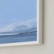 "Soft Cloud Swell" - Art Print in Bay Blue by Emma Ballou - Frame Close-up