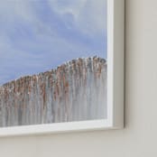 "Breath." - Art Print in Sky Blue by Emily Magone - Frame Close-up