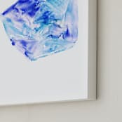 "Ice Thaw" - Art Print in Ice by Michelle Waldie - Frame Close-up