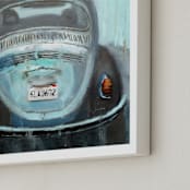 "Berkeley Bug" - Art Print in Sky Blue by Hadas Tal - Frame Close-up