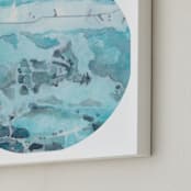 "Mineral 04" - Art Print in Ocean Reef by Lily Hanna - Frame Close-up