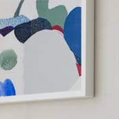 "Papers No. 28.3" - Art Print in Fresh Blue by Erin McCluskey Wheeler - Frame Close-up