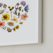 "Spring Love" - Art Print in Spring Blush by Shannon - Frame Close-up