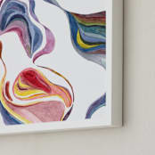 "Flow in colors" - Art Print in rainbow by XL - Frame Close-up