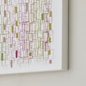"Erratic" - Art Print in Erratic grape by Bethania Lima - Frame Close-up