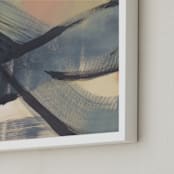"Get Closer To Neutral Series 1" - Art Print in Beige and Tan by Angela Simeone - Frame Close-up