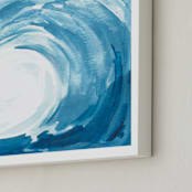 "Epic" - Art Print in Teal by Jessie Steury - Frame Close-up
