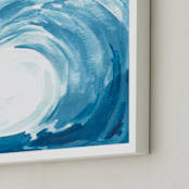 "Epic" - Art Print in Teal by Jessie Steury - Frame Close-up