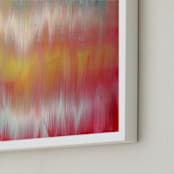 "Colorfall" - Art Print in Cherry by Lindsay Megahed - Frame Close-up