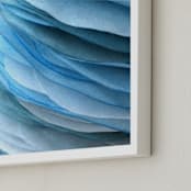 "Sky Pebble 31" - Art Print in Sky and Sea by Jenny Phillips - Frame Close-up