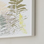 "Fern Palooza" - Art Print in Earth colors by Aimee Siberon - Frame Close-up
