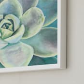 "Green Velvet" - Art Print in Mint by Hettie Roberts - Frame Close-up