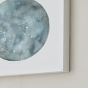 "All Dogs Go To Heaven" - Art Print in Night Sky by Michelle Waldie - Frame Close-up