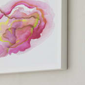 "Florina" - Art Print in Hot Pink by Stephanie Nowotarski - Frame Close-up