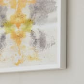 "Soul Meets Sun" - Art Print in Peach nectar by Lauren Packard - Frame Close-up