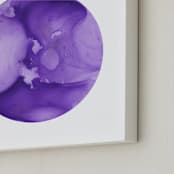 "Cold Moon" - Art Print in Deep Purple by Emily Magone - Frame Close-up