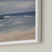"Bermuda Summer" - Art Print in ocean blues by Colleen Ehrlich - Frame Close-up