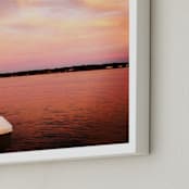 "Pink Sky" - Art Print in Blazing Pink by Jill Fisher - Frame Close-up