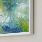 "Aquamarine No. 1" - Art Print in Aquamarine by 2birdstone - Frame Close-up