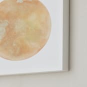 "Rose Gold Moon" - Art Print in Rose Gold by Emily Magone - Frame Close-up