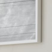 "Skywires 15" - Art Print in Misty White by Sonia L. Johansen - Frame Close-up